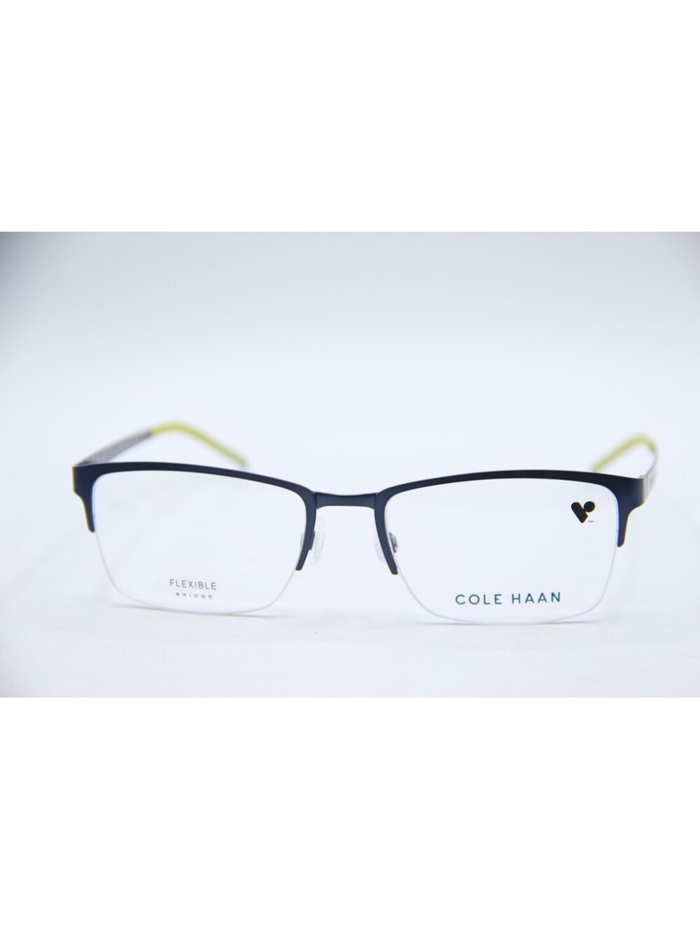 Cole Haan Ch4014 414 Navy Green Authentic Eyeglasses 53-18-140 - Picture 2 of 4